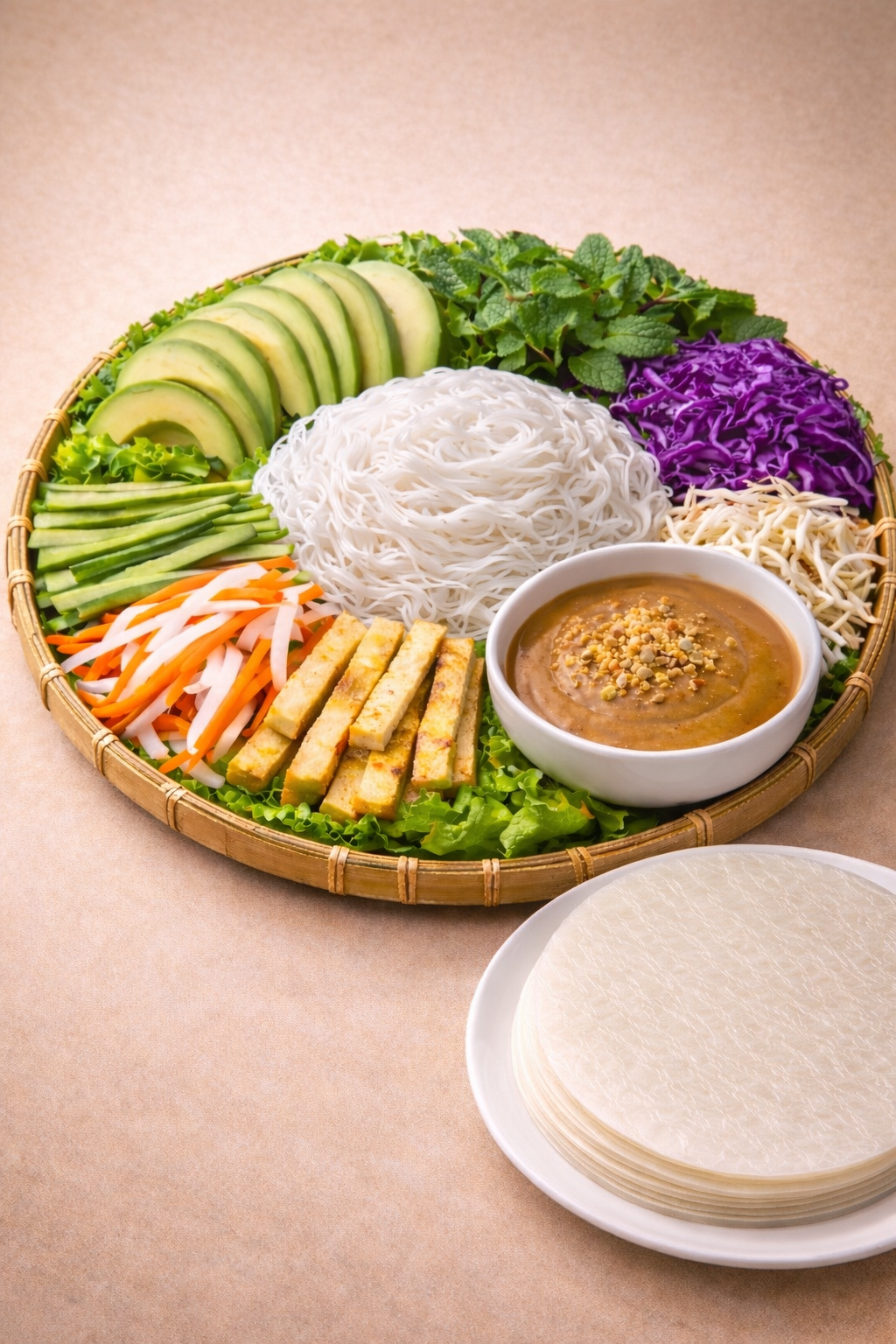 Veggie Summer Roll Sharing Platter ( for 2 )